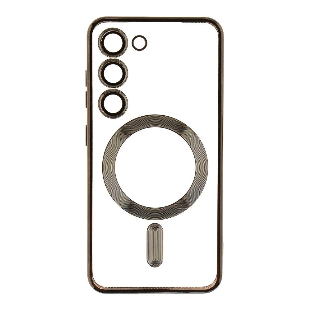 Чохол TPU Metallic з повним захистом камери with Magsafe для Samsung Galaxy S23 (S911) Колір Срібло