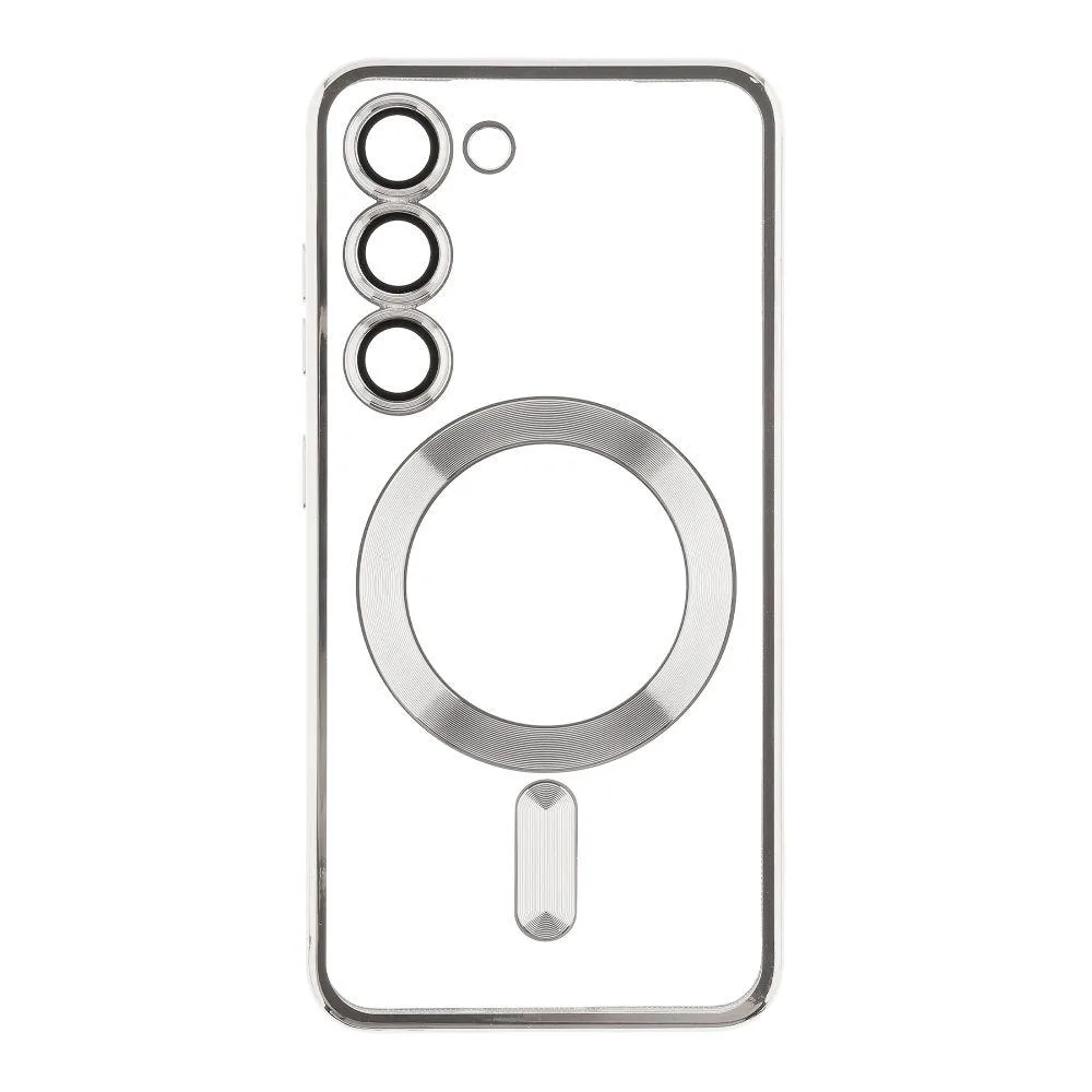 Чохол TPU Metallic з повним захистом камери with Magsafe для Samsung Galaxy S23 (S911) Колір Чорний