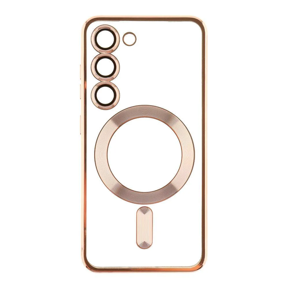 Чохол TPU Metallic з повним захистом камери with Magsafe для Samsung Galaxy S23 (S911) Колір Dark Фіолетовий