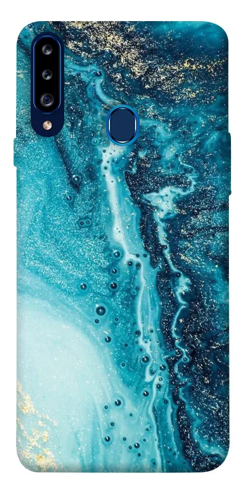 Чохол BLEX Блакитна фарба для Samsung Galaxy A20s, Блакитний