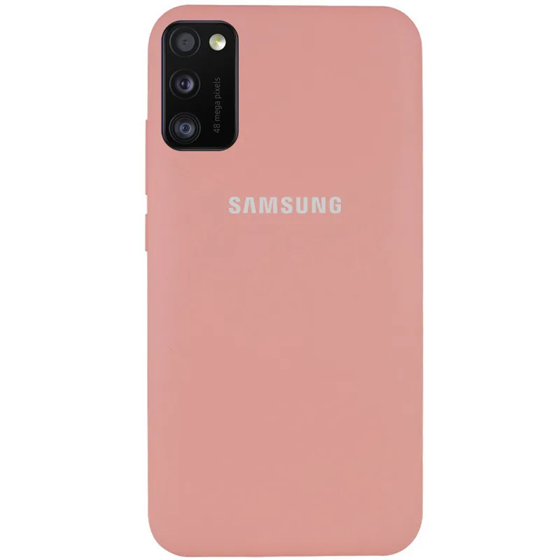 Чохол Silicone Cover Full Protective (AA) для Samsung Galaxy A41, Рожевий
