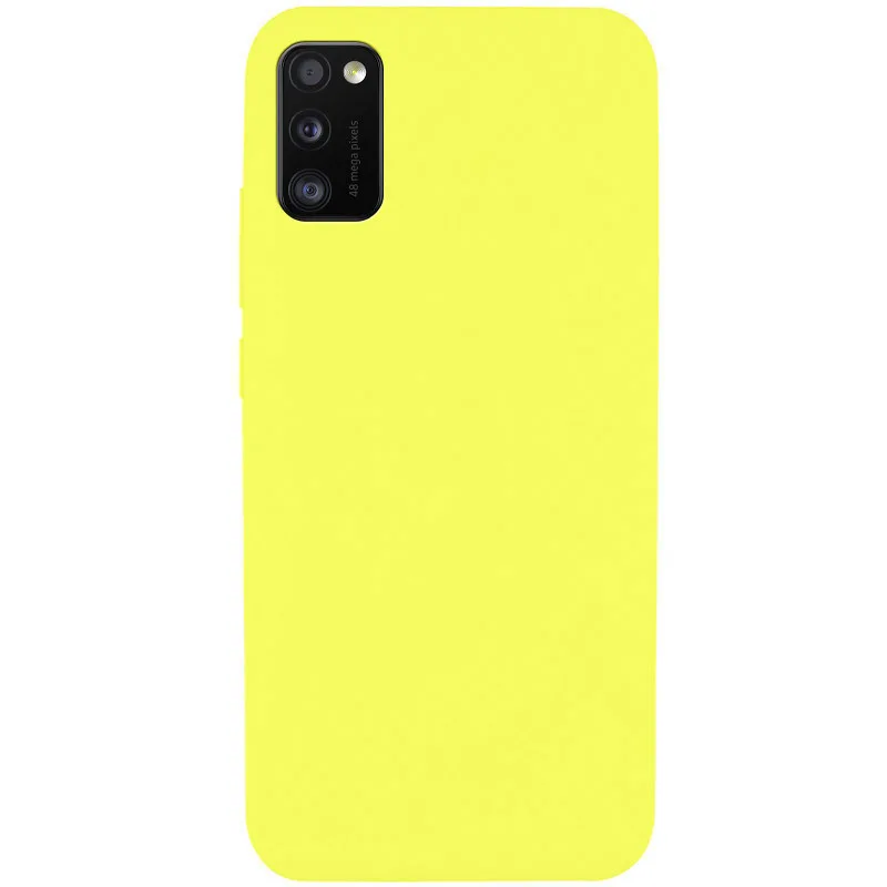 Чохол Silicone Cover Full without Logo (A) для Samsung Galaxy A41, Жовтий