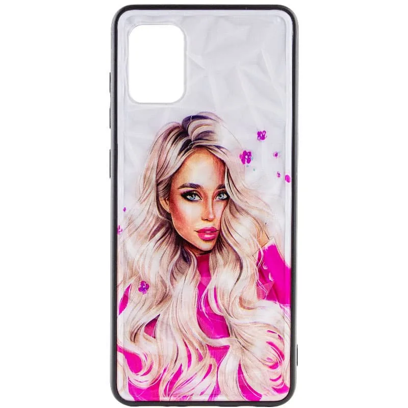 TPU+PC чохол Prisma Ladies для Samsung Galaxy A31, Рожевий