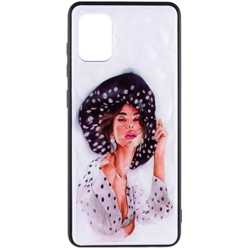 TPU+PC чохол Prisma Ladies для Samsung Galaxy A31, Girl in a hat