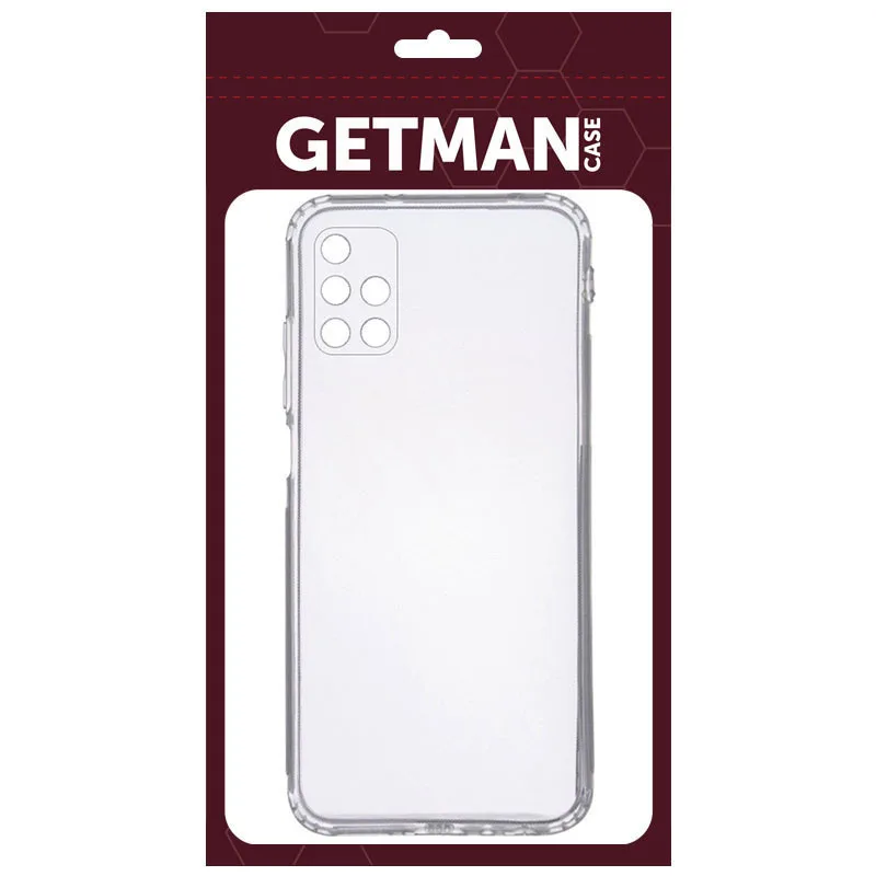 TPU чохол GETMAN Прозорий 1,0 mm для Samsung Galaxy M31s, Прозорий