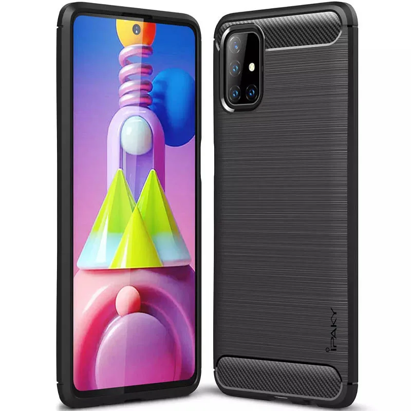 TPU чохол iPaky Slim Series для Samsung Galaxy M51, Чорний