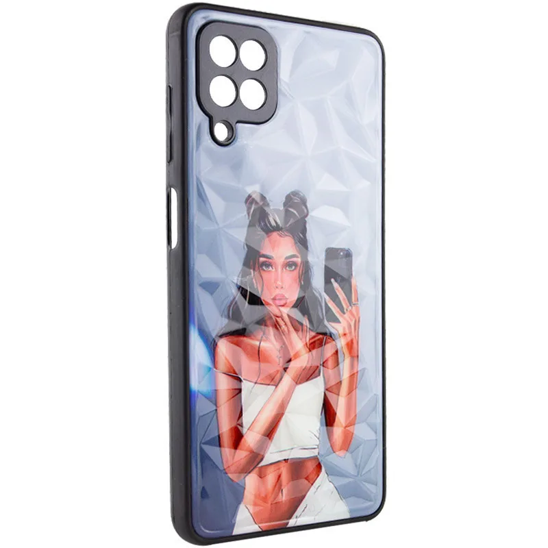 TPU+PC чохол Prisma Ladies для Samsung Galaxy A12 / M12, Black in White