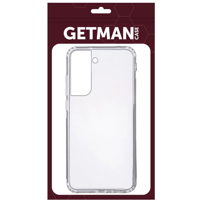 TPU чохол GETMAN Прозорий 1,0 mm для Samsung Galaxy S21+, Прозорий