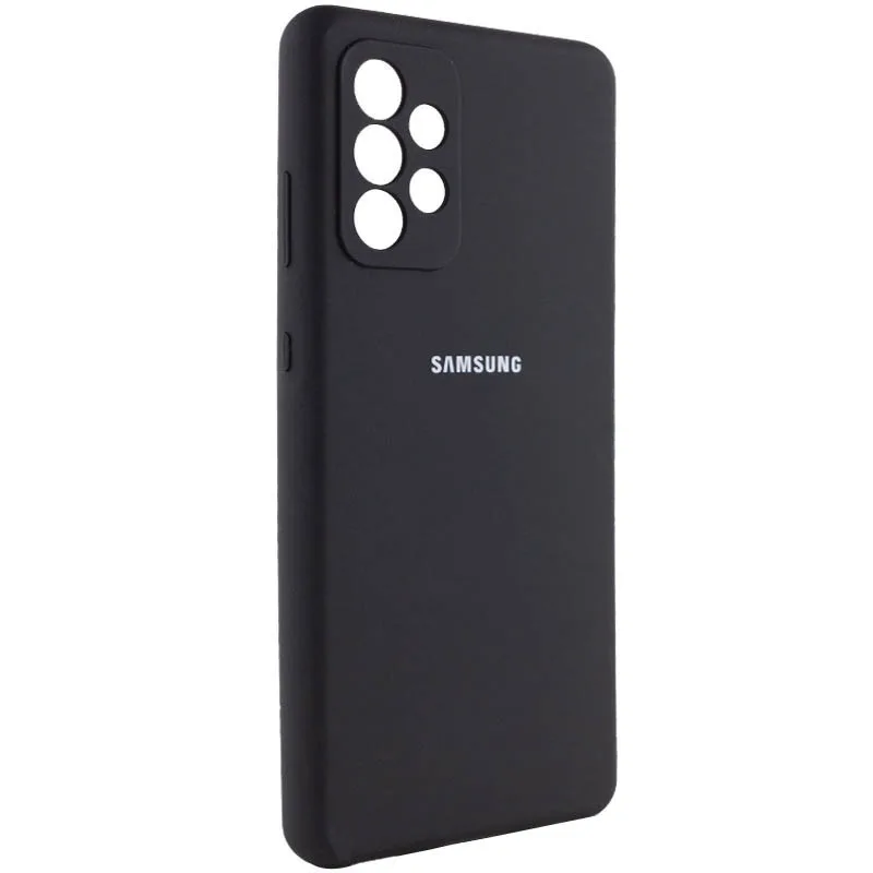 Чохол Silicone Cover із захистом камери (AA) для Samsung Galaxy A32 4G, Чорний