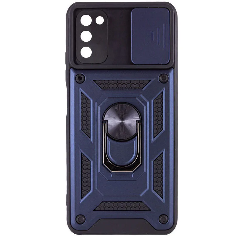 Ударостійкий чохол Camshield Serge Ring для Samsung Galaxy A03s, Синій