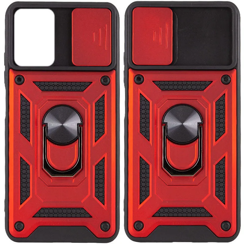 Протиударний чохол Camshield Serge Ring для Samsung Galaxy M52, Червоний