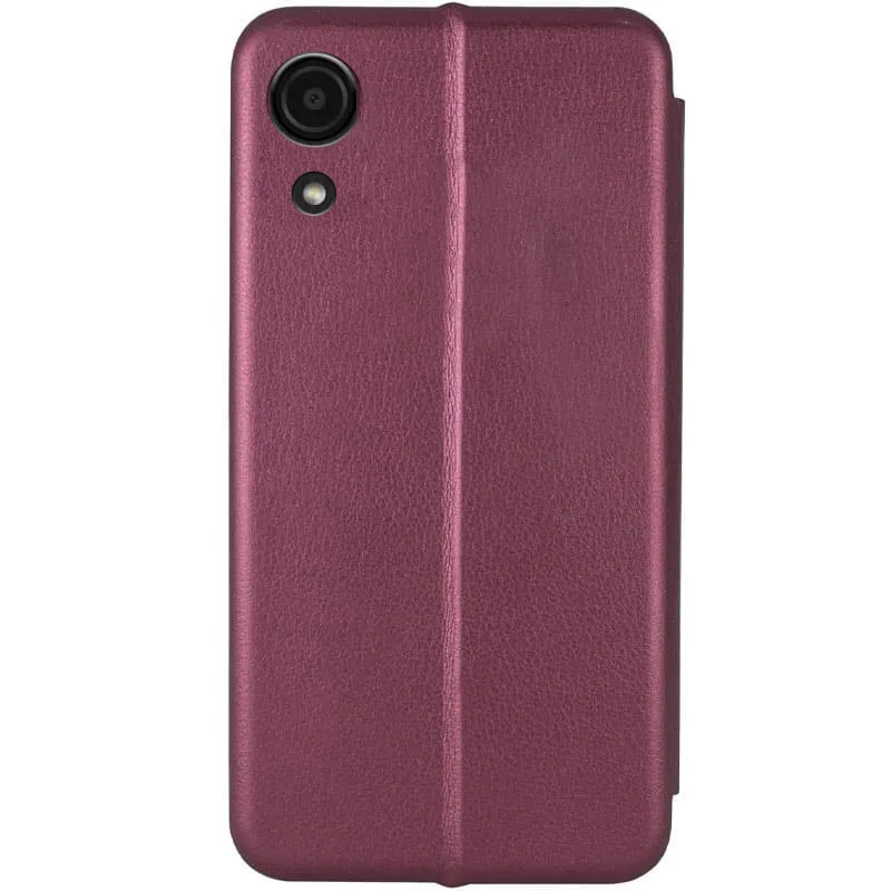 Шкіряний чохол (книжка) Classy для Samsung Galaxy A03 Core, Бордовый