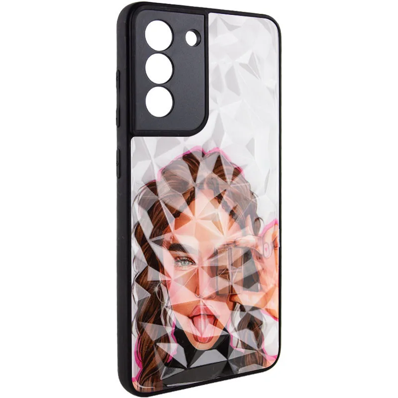 TPU+PC чохол Prisma Ladies для Samsung Galaxy S21 FE, Chocolate