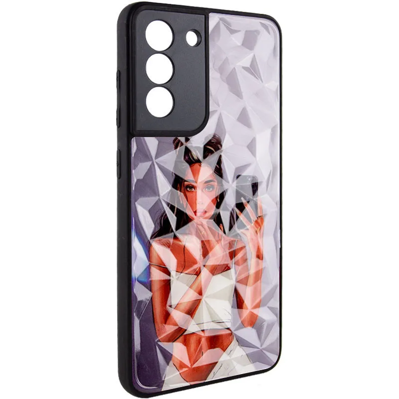 TPU+PC чохол Prisma Ladies для Samsung Galaxy S21 FE, Black in White