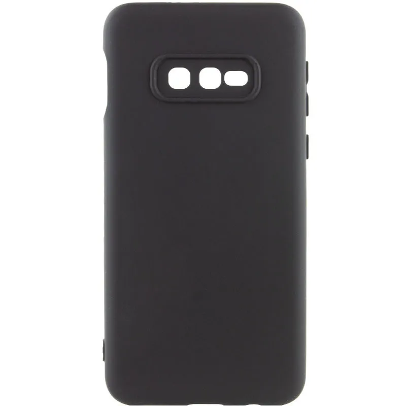 Чохол Silicone Cover Lakshmi із захистом камери (A) для Samsung Galaxy S10e, Чорний
