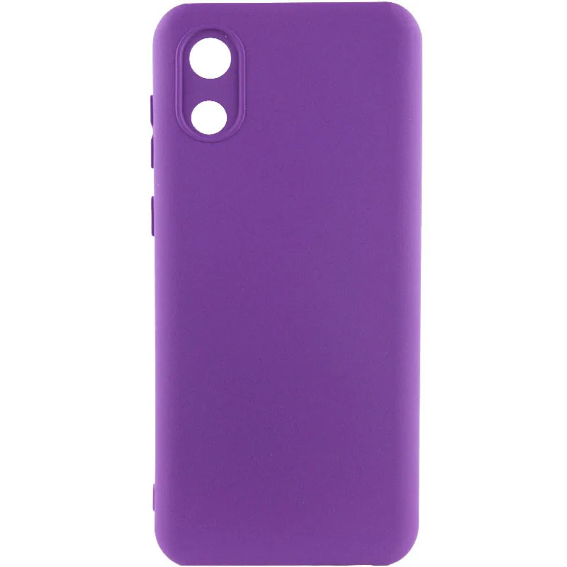 Чохол Silicone Cover Lakshmi Full Camera (A) для Samsung Galaxy A03 Core, Фіолетовий