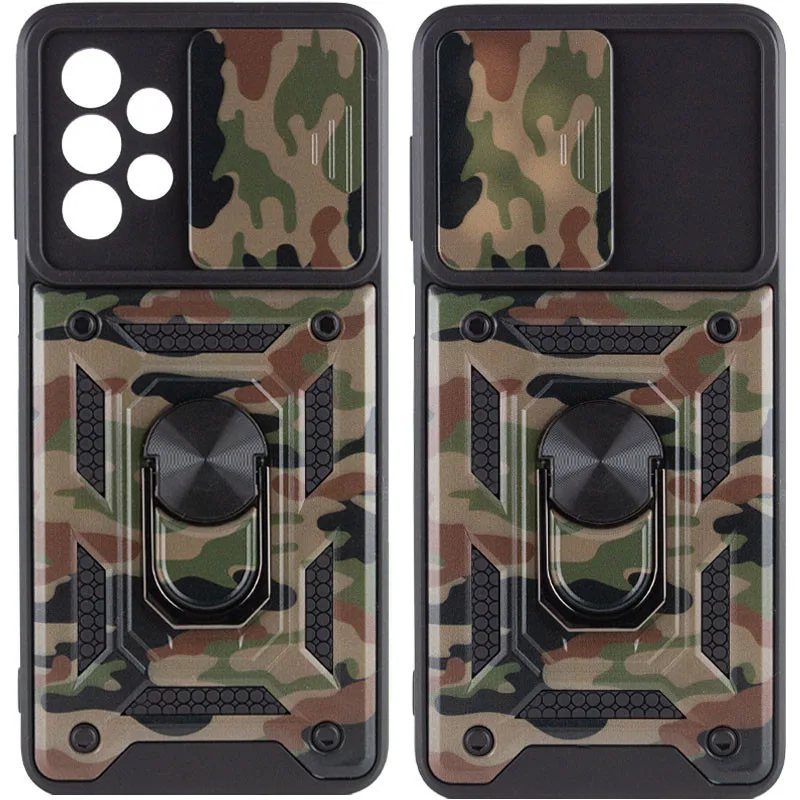 Протиударний чохол Camshield Serge Ring Camo для Samsung Galaxy A13 4G, Коричневий