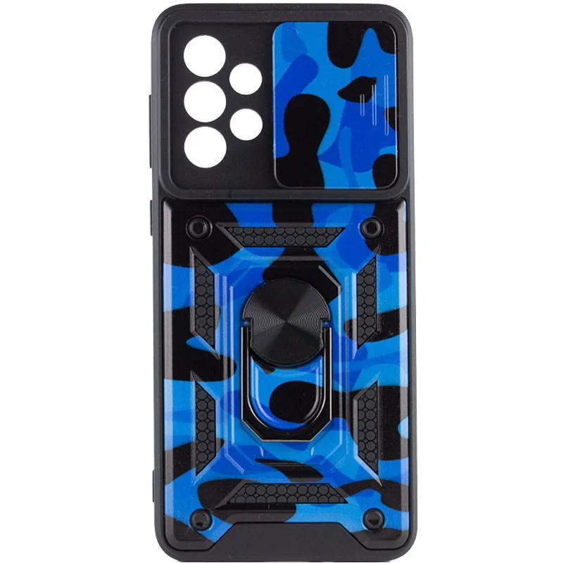 Протиударний чохол Camshield Serge Ring Camo для Samsung Galaxy A33 5G, Синій / Army Blue