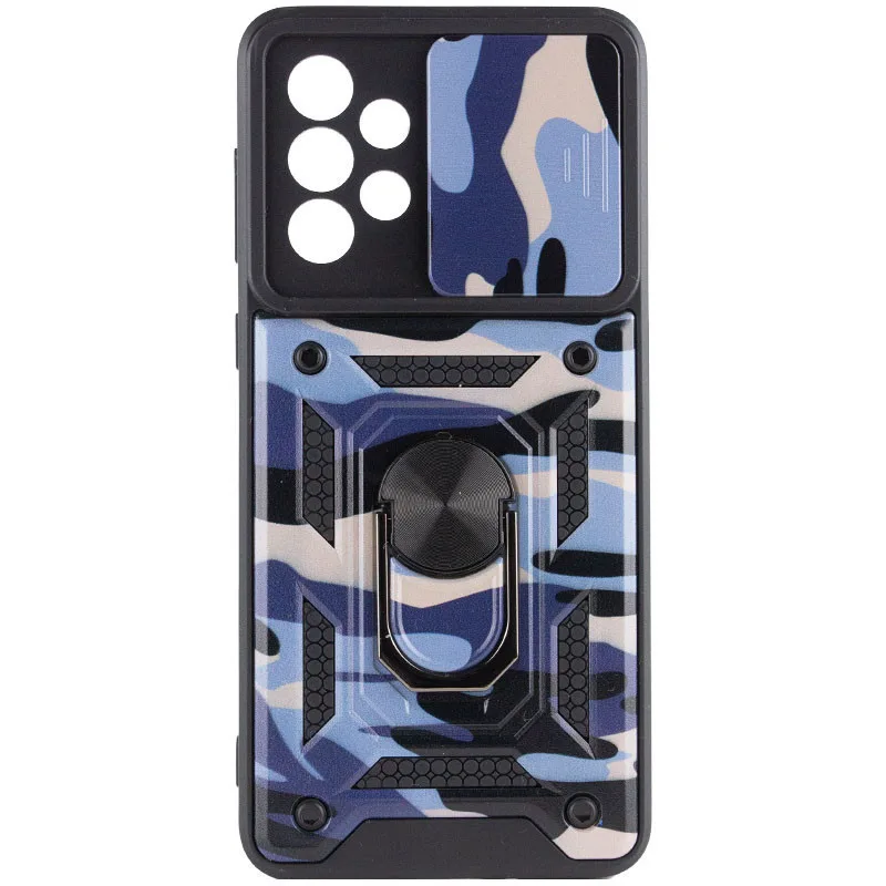 Протиударний чохол Camshield Serge Ring Camo для Samsung Galaxy A33 5G, Фіолетовий / Army Purple