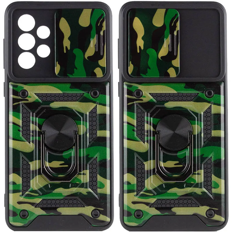 Ударостійкий чохол Camshield Serge Ring Camo для Samsung Galaxy A53 5G, Зелений