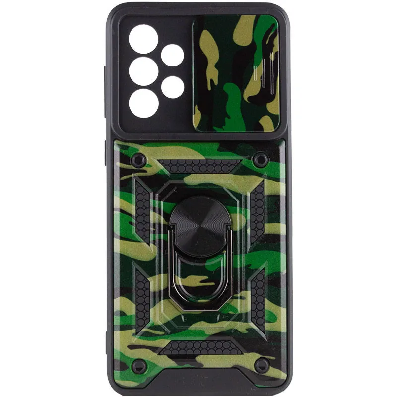 Протиударний чохол Camshield Serge Ring Camo для Samsung Galaxy A73 5G, Зелений