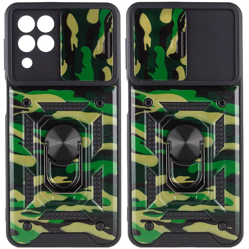 Протиударний чохол Camshield Serge Ring Camo для Samsung Galaxy M53 5G, Зелений