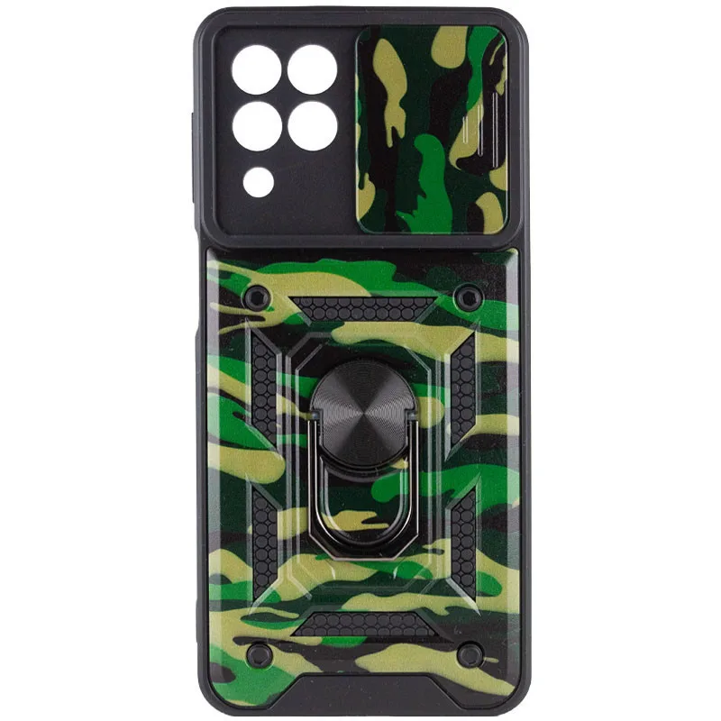 Протиударний чохол Camshield Serge Ring Camo для Samsung Galaxy M53 5G, Зелений