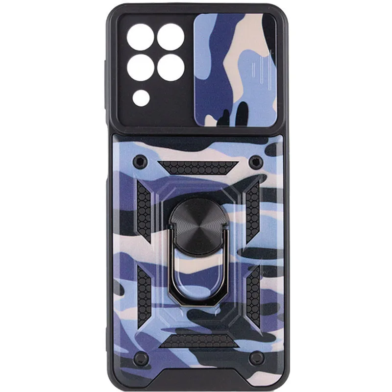 Протиударний чохол Camshield Serge Ring Camo для Samsung Galaxy M53 5G, Фіолетовий / Army Purple