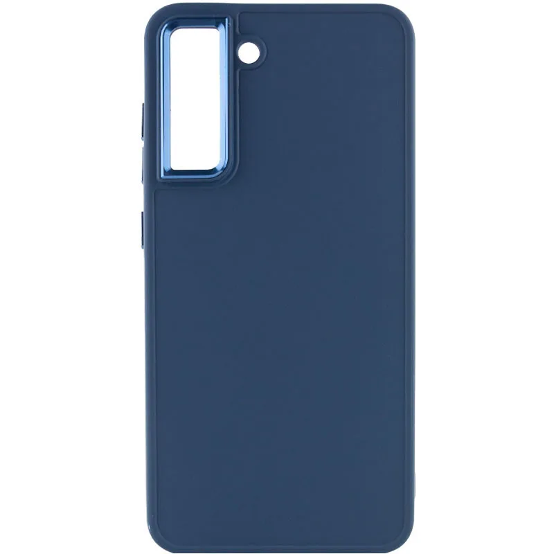 TPU чохол Bonbon Metal Style для Samsung Galaxy S21 FE, Синій / Cosmos Blue