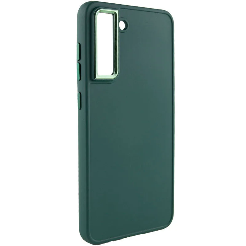 TPU чохол Bonbon Metal Style для Samsung Galaxy S21 FE, Зелений
