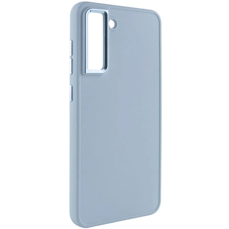 TPU чохол Bonbon Metal Style для Samsung Galaxy S21 FE, Блакитний