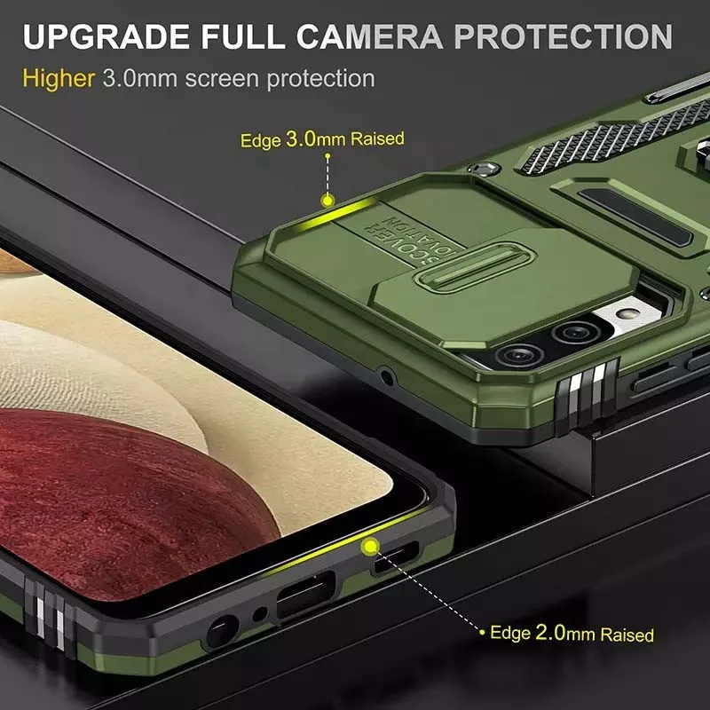 Протиударний чохол Camshield Army Ring для Samsung Galaxy M53 5G, Оливковый