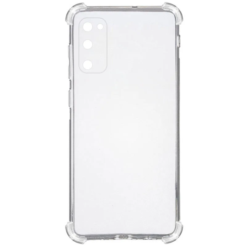 TPU чохол GETMAN Ease logo посилені кути для Samsung Galaxy S20, Прозорий