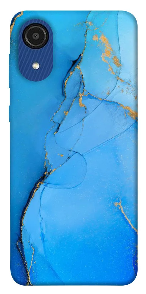 Чохол BLEX Синій із золотом для Samsung Galaxy A03 Core, Синій