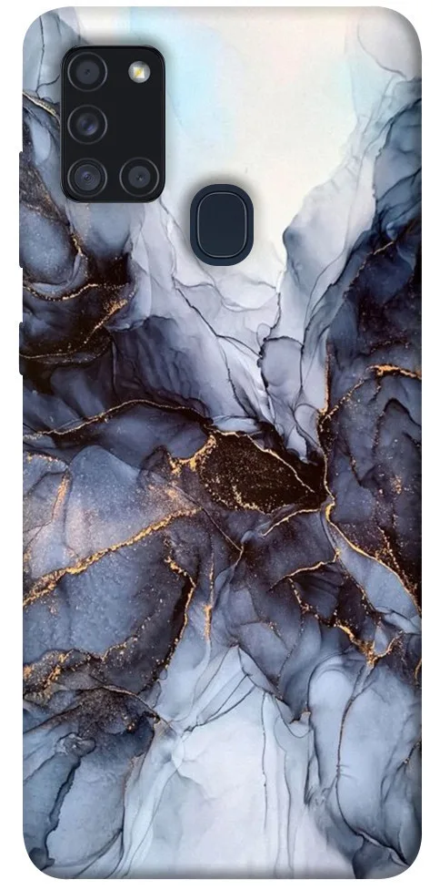 Чохол BLEX Чорно-білий мармур для Samsung Galaxy A21s, Білий