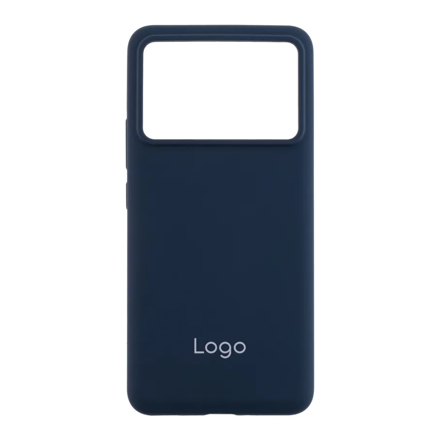 Чохол Liquid Silicone (AA) для Xiaomi Poco F6 Pro 08.Dark Blue