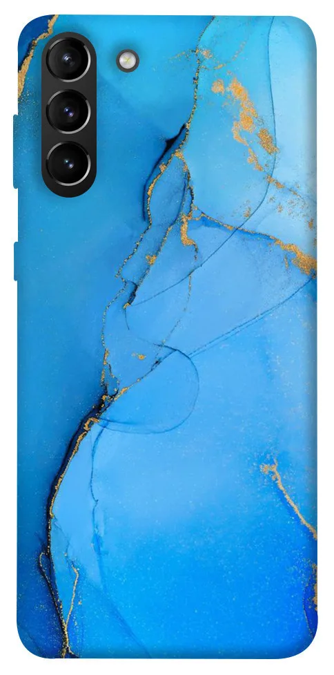 Чохол BLEX Синій із золотом для Samsung Galaxy S21+, Синій