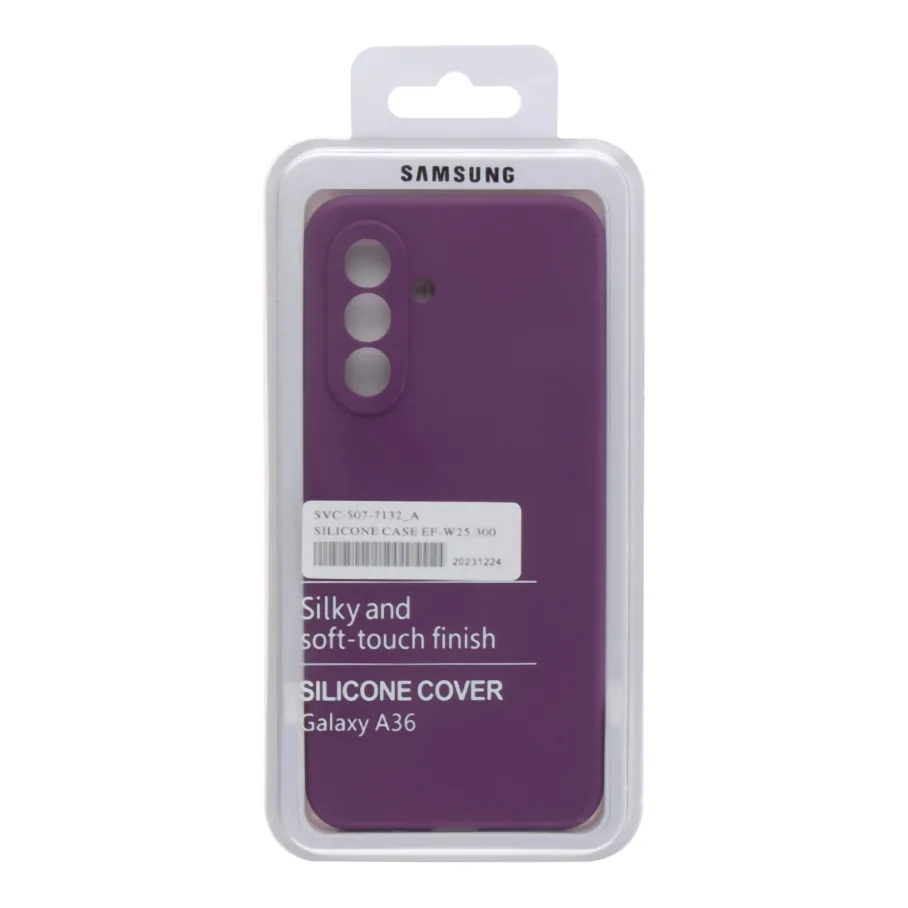 Чохол Liquid Silicone (AA) Full Camera для Samsung Galaxy A36 5G (A366) 43.Grape