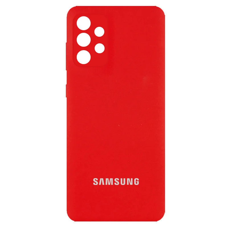 Чохол Silicone Cover із захистом камери (AA) для Samsung Galaxy A13 4G, Червоний