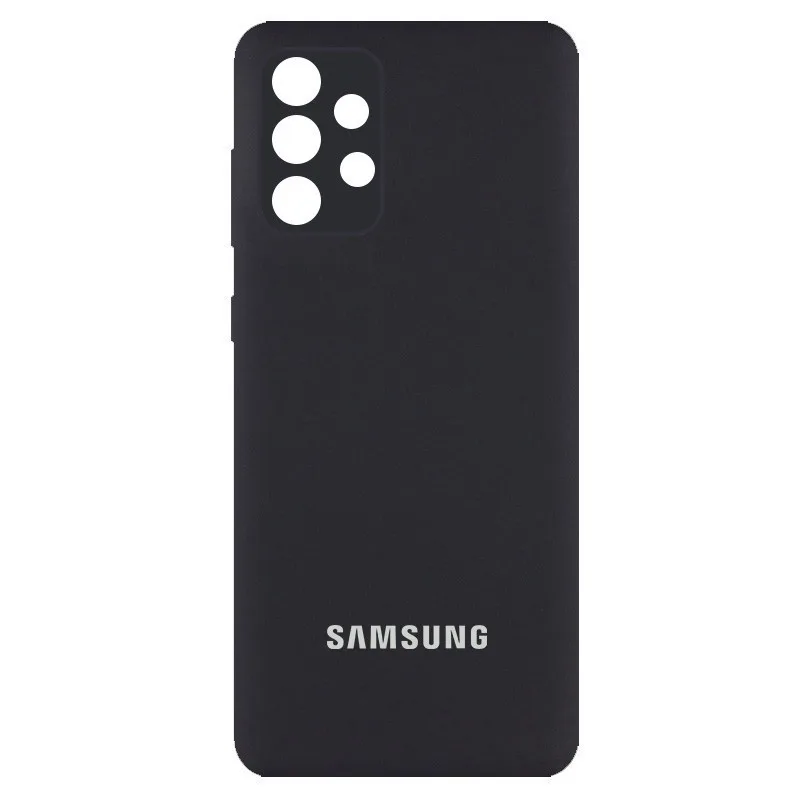 Чохол Silicone Cover із захистом камери (AA) для Samsung Galaxy A13 4G, Чорний