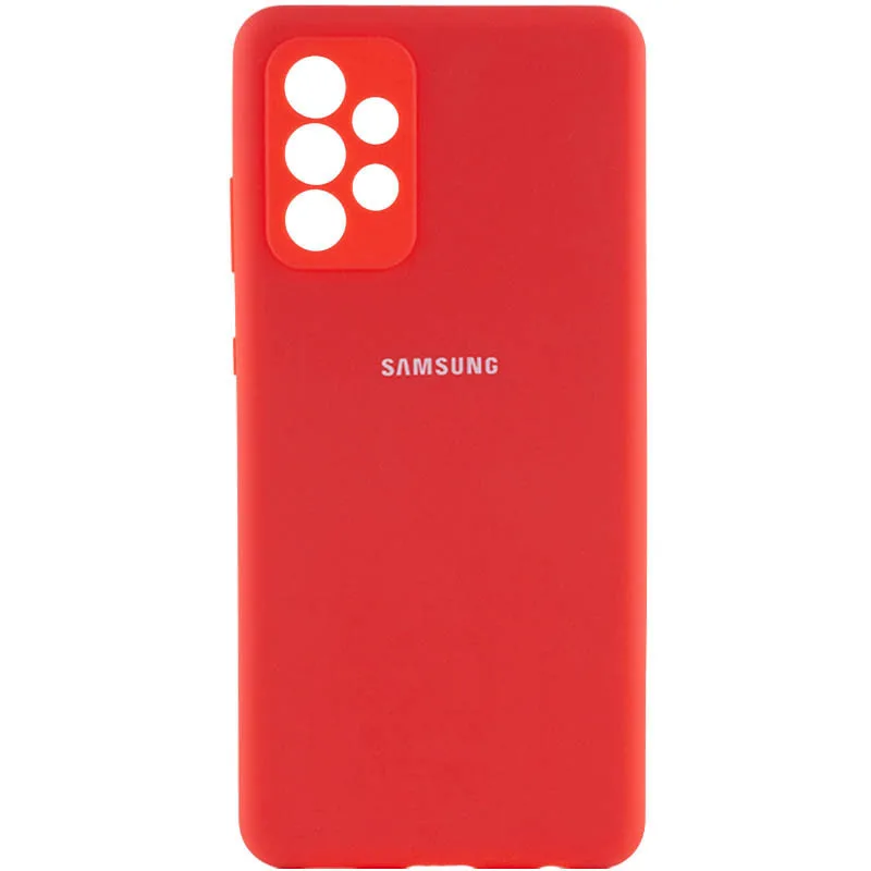 Чохол Silicone Cover із захистом камери (AA) для Samsung Galaxy A73 5G, Червоний