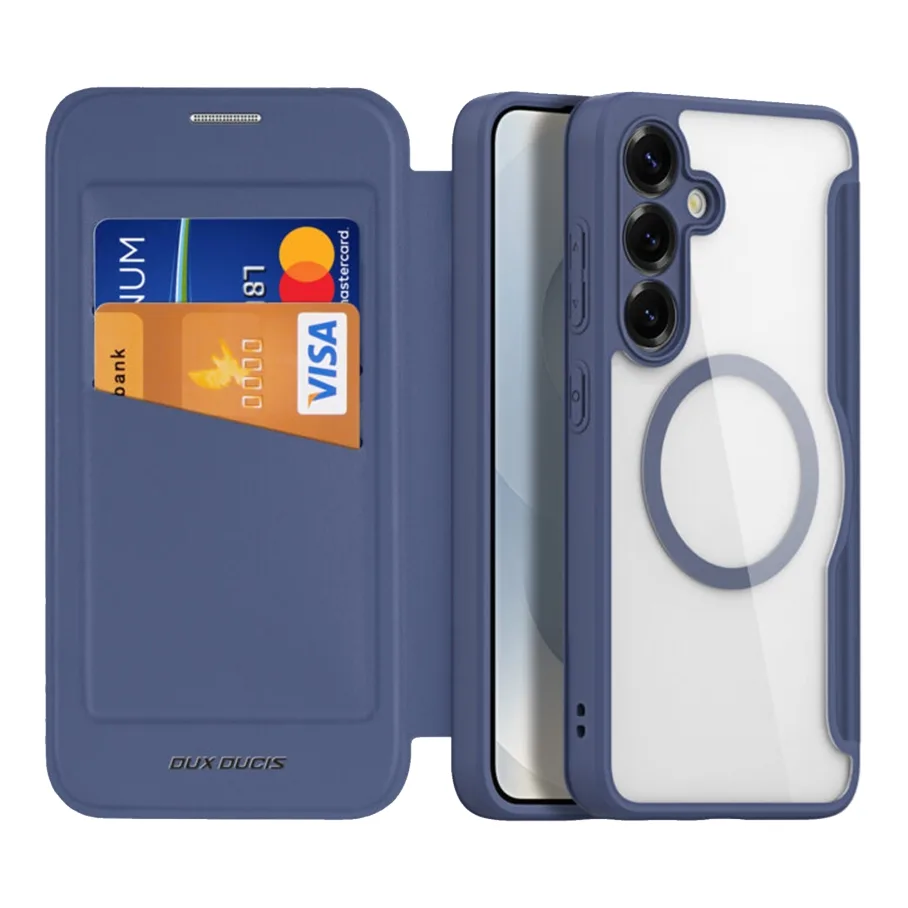 Чохол-книжка Dux Ducis Skin X Pro with MagSafe для Samsung Galaxy S25+ 5G (S936) Blue