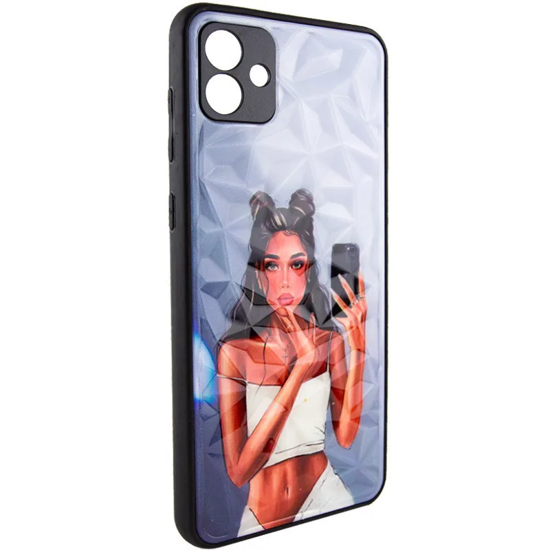 TPU+PC чохол Prisma Ladies для Samsung Galaxy A04, Black in White