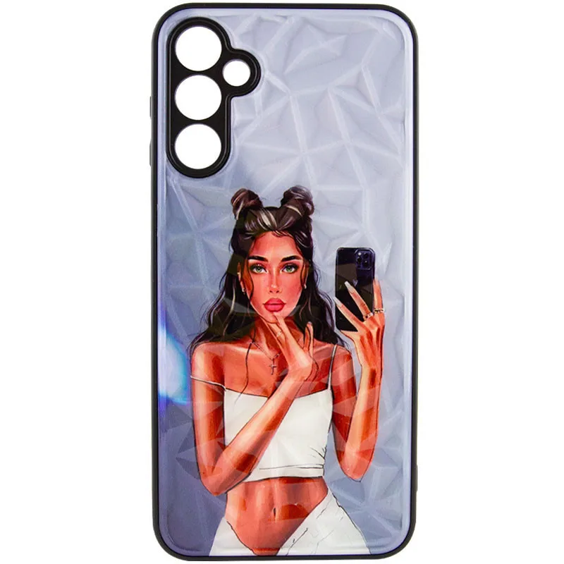TPU+PC чохол Prisma Ladies для Samsung Galaxy A04s, Black in White