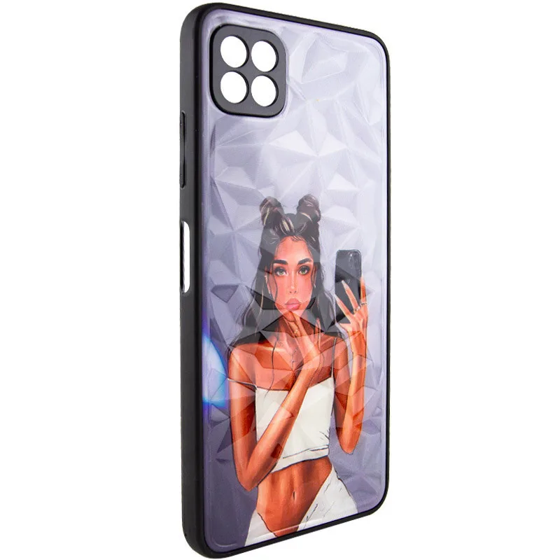 TPU+PC чохол Prisma Ladies для Samsung Galaxy A22 5G, Black in White