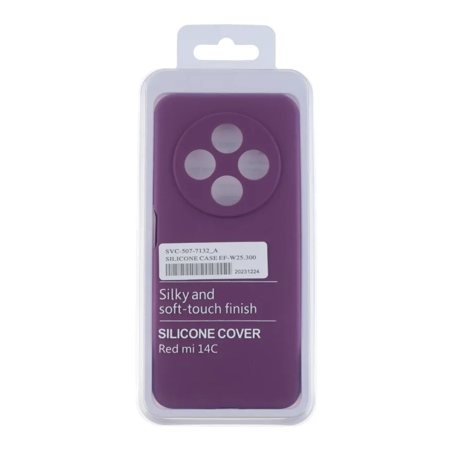 Чохол Liquid Silicone (AA) Full Camera для Xiaomi Redmi 14C/Redmi A4/Poco C75 43.Grape
