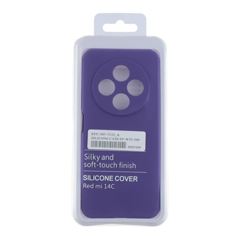 Чохол Liquid Silicone (AA) Full Camera для Xiaomi Redmi 14C/Redmi A4/Poco C75 39.Elegant Purple