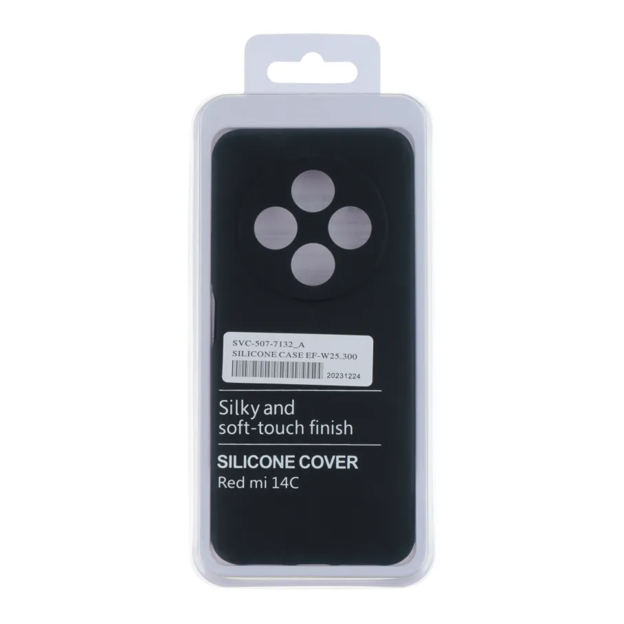 Чохол Liquid Silicone (AA) Full Camera для Xiaomi Redmi 14C/Redmi A4/Poco C75 18.Black
