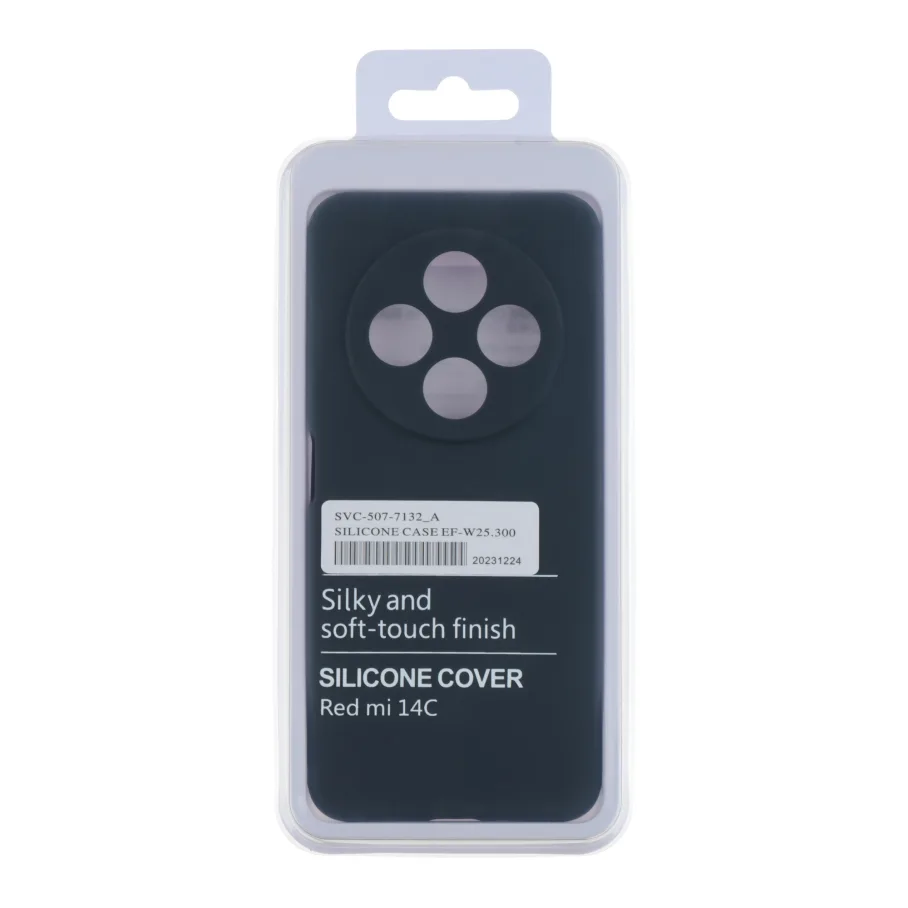 Чохол Liquid Silicone (AA) Full Camera для Xiaomi Redmi 14C/Redmi A4/Poco C75 08.Dark Blue