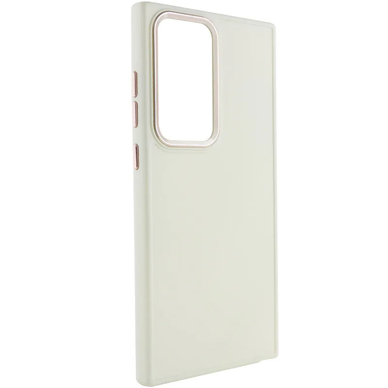 TPU чохол Bonbon Metal Style для Samsung Galaxy S23 Ultra, Білий